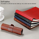 B5 Faux Leather Loose-leaf Grid Notebook, Style:Checkered Core(Brown)