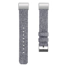 For FITBIT Charge 2 Smart Watch Canvas Watch Band, Size:S(Light Grey)