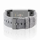 For FITBIT Charge 2 Smart Watch Canvas Watch Band, Size:S(Light Grey)