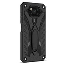 For Xiaomi Poco X3 / X3 NFC / X3 Pro Shockproof TPU + PC Protective Case with Holder(Black)