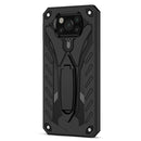 For Xiaomi Poco X3 / X3 NFC / X3 Pro Shockproof TPU + PC Protective Case with Holder(Black)