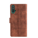 For Huawei nova 5/nova 5 Pro Skin Feel Crocodile Texture Magnetic Clasp Horizontal Flip PU Leather Case with Holder & Card Slots & Wallet(Brown)