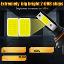 1 Pair V10 9006 6000K / 8000LM / 40W / DC10-32V IP67 Waterproof Car LED Headlight