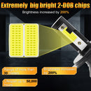 1 Pair V10 H4 6000K / 8000LM / 40W / DC10-32V IP67 Waterproof Car LED Headlight