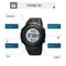 SKMEI 1681 Multifunctional LED Digital Display Luminous Electronic Watch, Support Body / Ambient Temperature Measurement(Blue Black)