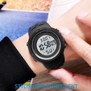 SKMEI 1681 Multifunctional LED Digital Display Luminous Electronic Watch, Support Body / Ambient Temperature Measurement(Blue Black)