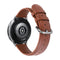 For Galaxy Watch Active 2 Smart Watch Cowhide Leather Watch Band, Size:22mm(Brown)