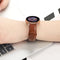 For Galaxy Watch Active 2 Smart Watch Cowhide Leather Watch Band, Size:22mm(Brown)