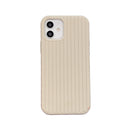 For iPhone 11 Herringbone Texture Silicone Protective Case (White)