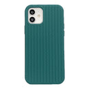 Herringbone Texture Silicone Protective Case For iPhone 11(Pine Green)