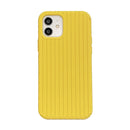 For iPhone 11 Herringbone Texture Silicone Protective Case (Shiny Yellow)