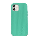 For iPhone 11 Herringbone Texture Silicone Protective Case (Light Green)