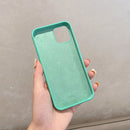 For iPhone 11 Herringbone Texture Silicone Protective Case (Rainbow Blue)