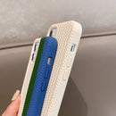 For iPhone 11 Herringbone Texture Silicone Protective Case (Shiny Yellow)
