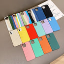 For iPhone 11 Herringbone Texture Silicone Protective Case (Cornflowerblue)