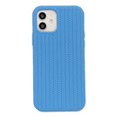Herringbone Texture Silicone Protective Case For iPhone 12 Pro(Cornflowerblue)