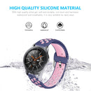 For Galaxy Watch 46 / S3 / Huawei Watch GT 1 / 2 22mm Smart Watch Silicone Double Color Watch Band, Size:L(Grey Black)