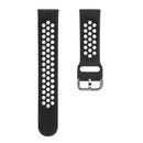 For Galaxy Watch 46 / S3 / Huawei Watch GT 1 / 2 22mm Smart Watch Silicone Double Color Watch Band, Size:L(Black Grey)