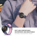 For Galaxy Watch 46 / S3 / Huawei Watch GT 1 / 2 22mm Smart Watch Silicone Double Color Watch Band, Size:L(White Black)