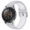 For Galaxy Watch 46 / S3 / Huawei Watch GT 1 / 2 22mm Smart Watch Silicone Double Color Watch Band, Size:S(Grey White)