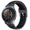 For Galaxy Watch 46 / S3 / Huawei Watch GT 1 / 2 22mm Smart Watch Silicone Double Color Watch Band, Size:S(Grey Black)