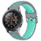 For Galaxy Watch 46 / S3 / Huawei Watch GT 1 / 2 22mm Smart Watch Silicone Double Color Watch Band, Size:S(Grey Green)