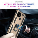 For OPPO Realme C21 Shockproof TPU + PC Protective Case with 360 Degree Rotating Holder(Gold)