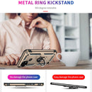 For OPPO Realme C21 Shockproof TPU + PC Protective Case with 360 Degree Rotating Holder(Gold)