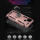 For OPPO Realme C21 Shockproof TPU + PC Protective Case with 360 Degree Rotating Holder(Rose Gold)