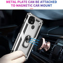 For OPPO Realme C21 Shockproof TPU + PC Protective Case with 360 Degree Rotating Holder(Silver)