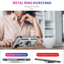 For OPPO Realme C21 Shockproof TPU + PC Protective Case with 360 Degree Rotating Holder(Silver)