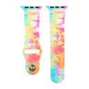 Silicone Painted Pattern Watch Band For Apple Watch Series 8&7 41mm / SE 2&6&SE&5&4 40mm / 3&2&1 38mm(A)