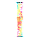 Silicone Painted Pattern Watch Band For Apple Watch Series 8&7 41mm / SE 2&6&SE&5&4 40mm / 3&2&1 38mm(A)
