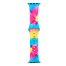 Silicone Painted Pattern Watch Band For Apple Watch Series 7 41mm / 6 & SE & 5 & 4 40mm / 3 & 2 & 1 38mm(D)