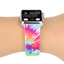 Silicone Painted Pattern Watch Band For Apple Watch Series 7 41mm / 6 & SE & 5 & 4 40mm / 3 & 2 & 1 38mm(D)