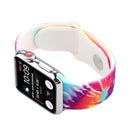 Silicone Painted Pattern Watch Band For Apple Watch Series 7 41mm / 6 & SE & 5 & 4 40mm / 3 & 2 & 1 38mm(E)