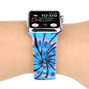 Silicone Painted Pattern Watch Band For Apple Watch Series 7 41mm / 6 & SE & 5 & 4 40mm / 3 & 2 & 1 38mm(F)
