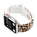 Silicone Painted Pattern Watch Band For Apple Watch Series 7 41mm / 6 & SE & 5 & 4 40mm / 3 & 2 & 1 38mm(G)
