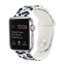 Silicone Painted Pattern Watch Band For Apple Watch Series 7 41mm / 6 & SE & 5 & 4 40mm / 3 & 2 & 1 38mm(H)