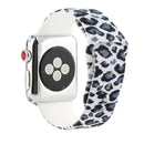 Silicone Painted Pattern Watch Band For Apple Watch Series 7 41mm / 6 & SE & 5 & 4 40mm / 3 & 2 & 1 38mm(H)