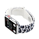 Silicone Painted Pattern Watch Band For Apple Watch Series 7 41mm / 6 & SE & 5 & 4 40mm / 3 & 2 & 1 38mm(H)