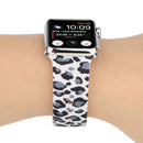 Silicone Painted Pattern Watch Band For Apple Watch Series 7 41mm / 6 & SE & 5 & 4 40mm / 3 & 2 & 1 38mm(H)