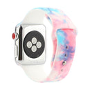 Silicone Painted Pattern Watch Band For Apple Watch Series 8&7 41mm / SE 2&6&SE&5&4 40mm / 3&2&1 38mm(I)