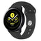 For Samsung Galaxy Watch Active2 Bluetooth Version 44mm Smart Watch Solid Color Silicone Watch Band, Size:L (Black)