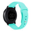 For Samsung Galaxy Watch Active2 Bluetooth Version 40mm Smart Watch Solid Color Silicone Watch Band, Size:S (Mint Green)