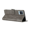 For Realme 8 / 8 Pro Stitching Style 2-Color Cow Texture Horizontal Flip PU Leather Case with Holder & Card Slot & Lanyard(Gray)