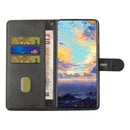For Realme 8 / 8 Pro Stitching Style 2-Color Cow Texture Horizontal Flip PU Leather Case with Holder & Card Slot & Lanyard(Black)
