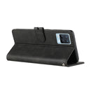 For Realme 8 / 8 Pro Stitching Style 2-Color Cow Texture Horizontal Flip PU Leather Case with Holder & Card Slot & Lanyard(Black)