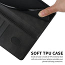 For Realme 8 / 8 Pro Stitching Style 2-Color Cow Texture Horizontal Flip PU Leather Case with Holder & Card Slot & Lanyard(Black)