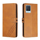 For Realme 8 / 8 Pro Stitching Style 2-Color Cow Texture Horizontal Flip PU Leather Case with Holder & Card Slot & Lanyard(Yellow)